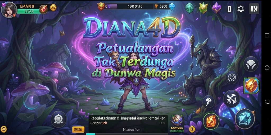 Tampilan gameplay DIANA4D yang penuh aksi dan petualangan.