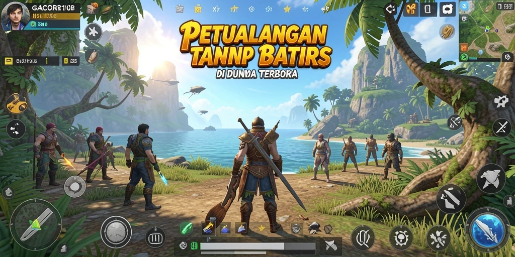 Screenshot GACOR108 menampilkan eksplorasi dunia yang memukau dan dinamis.