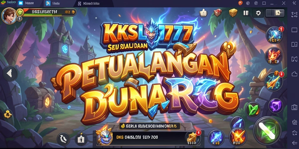 Tampilan gameplay seru dalam KKSLOT777 menunjukkan aksi RPG yang mendebarkan.