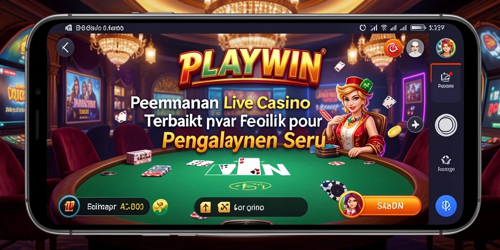 Tampilan gameplay Live Casino yang mendebarkan di PLAYWIN.