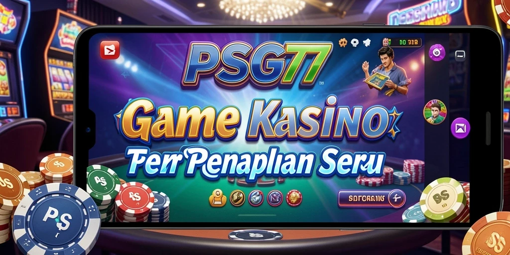 Screenshot tampilan gameplay seru di PSG77, menunjukkan permainan Kasino yang menarik.