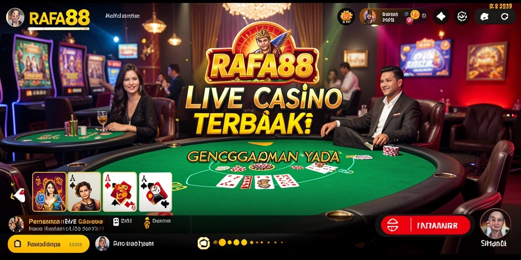 Tampilan gameplay langsung yang mendebarkan di RAFA88.