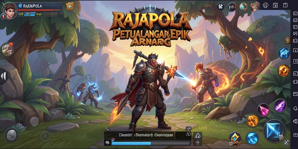 Tampilan seru gameplay ARPG di RAJAPOLA yang menantang.