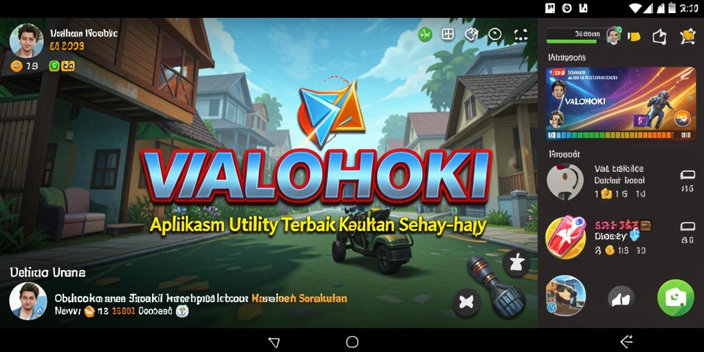Tampilan antarmuka utama VALOHOKI yang sederhana dan efisien.