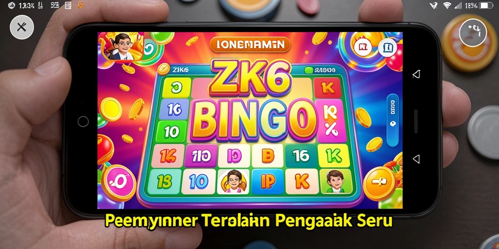 Tampilan menarik gameplay Bingo ZK6 dengan efek yang menarik.